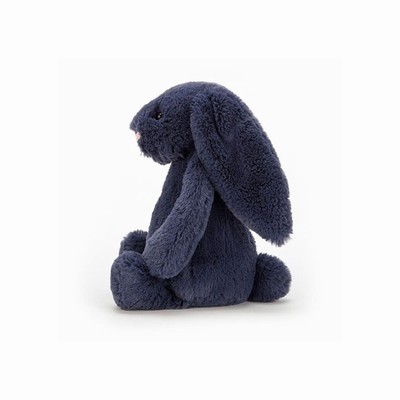 Jellycat Bashful Navy Konijnen | EL6890347